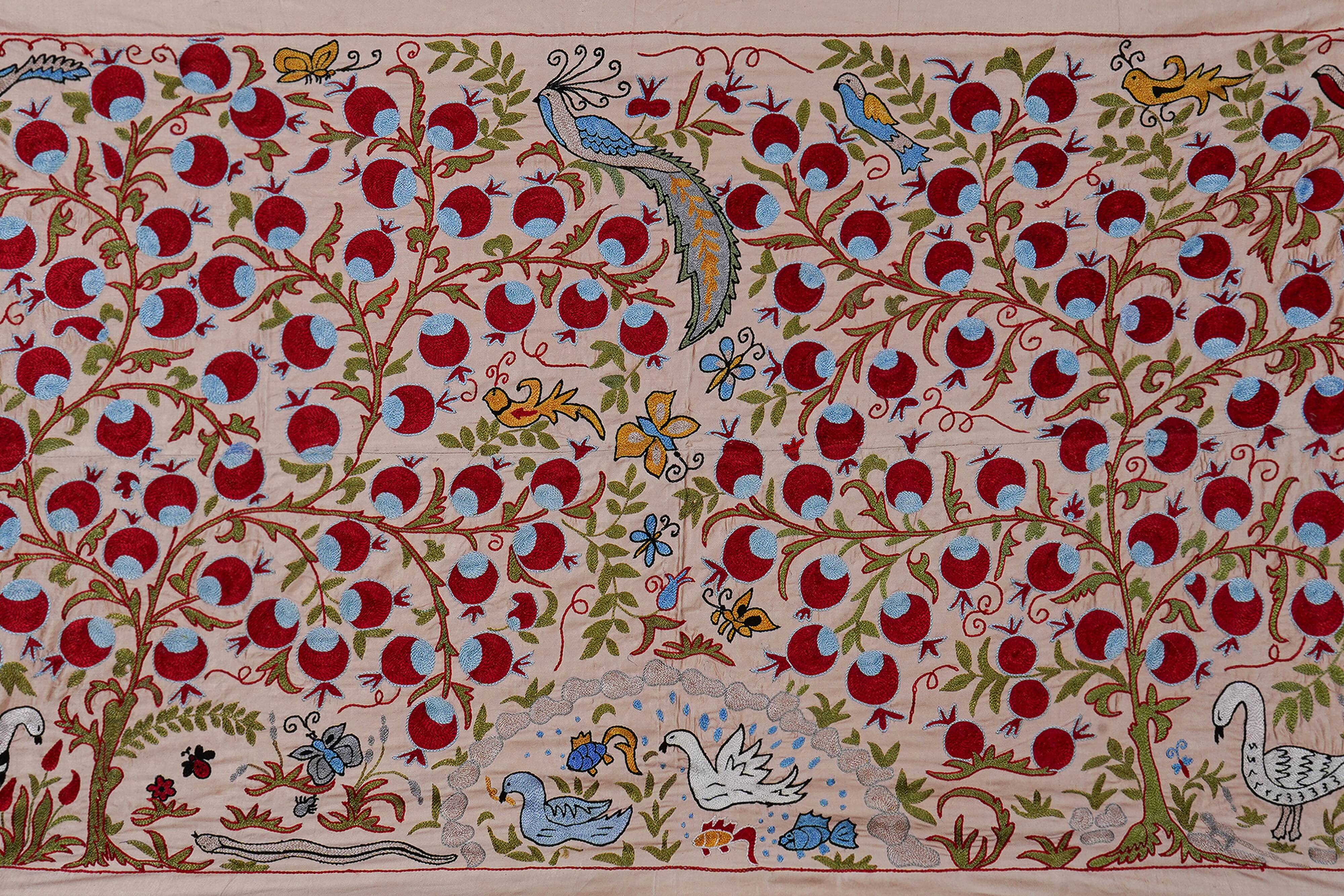 Hand-knotted rug, vintage Turkish rug 103x186 cm