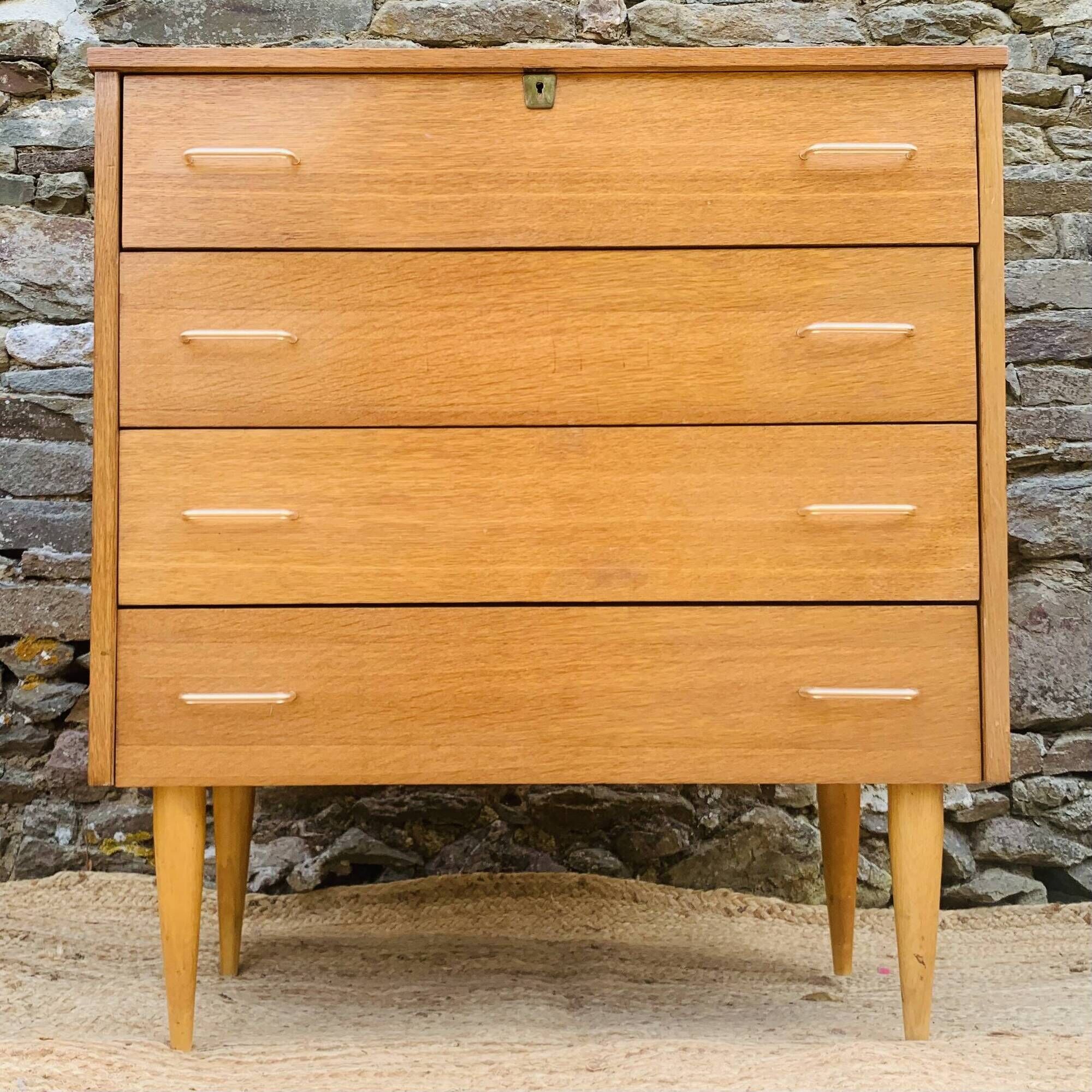 Vintage chest of drawers with 4 drawers – 1960s/70s