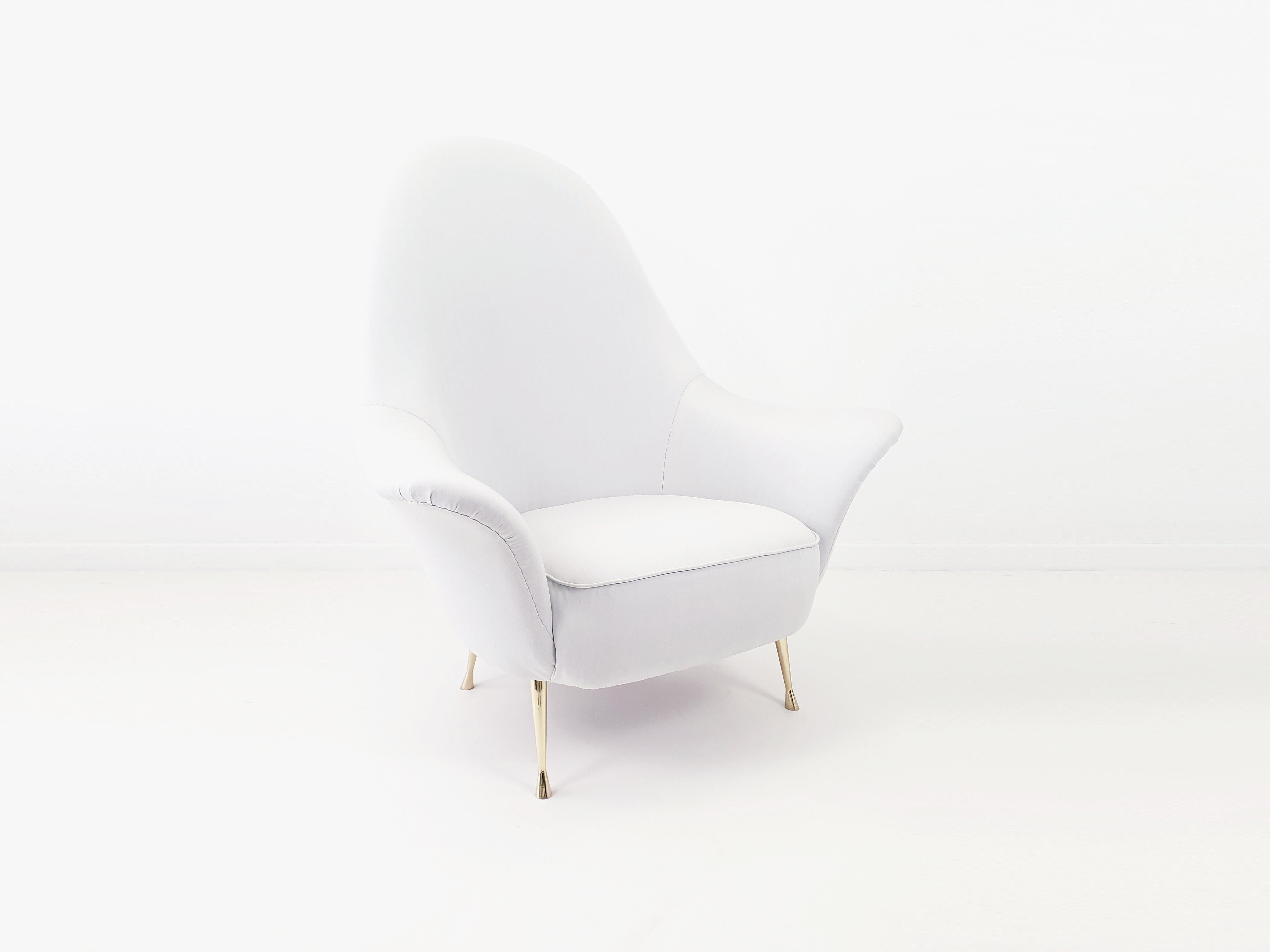 Grey Italian armchair circa 1950