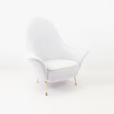 Grey Italian armchair circa 1950