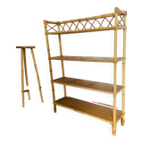 Large rattan shelf
