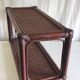 Rattan and cane wall shelf - 70s/80s