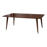 Table formica extensible année 60 effet palissandre scandinave