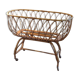 Vintage rattan cradle