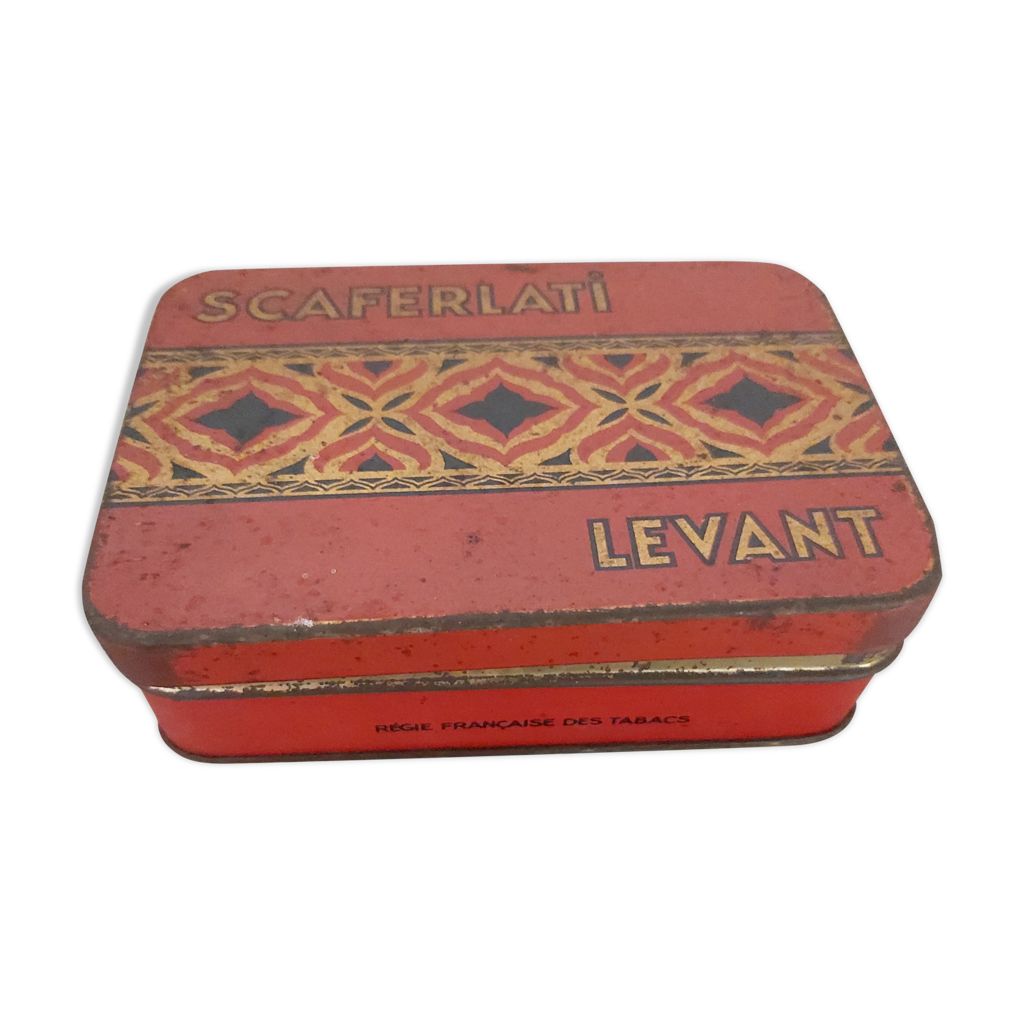 scaferlati tobacco Antique metal box Scaferlati Levant