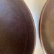 set of 4 plates cap in Scandinavian potter's sandstone Sweden 1960
