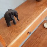 Table bureau et son étagère années 50 en chêne