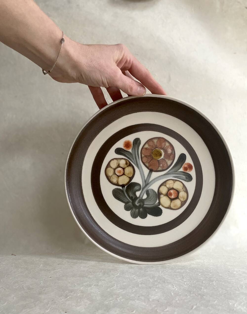 Lot de 7 assiettes plates Langley "Mayflower" – Fabriquées en Angleterre