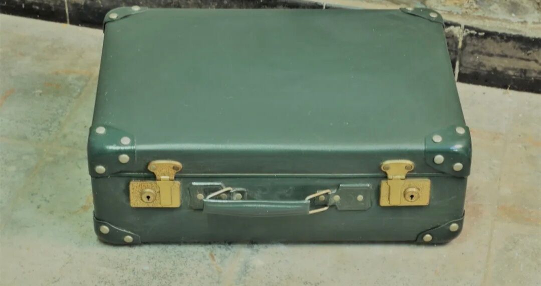 Vintage travel suitcase