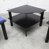 Set of 2 armchairs and coffee table designed by Patrice Bonneau, Genexco edition, 19