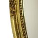 Hollywood Regency Golden Mirror Oval Deknudt Classic