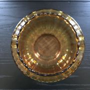 Scandinavian amber glass vase