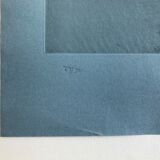 Original etching on Ingres vergé signed and numbered by Claude GARACHE, Bleu 1, 1980