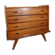 Commode vintage scandinave pieds compas année 50