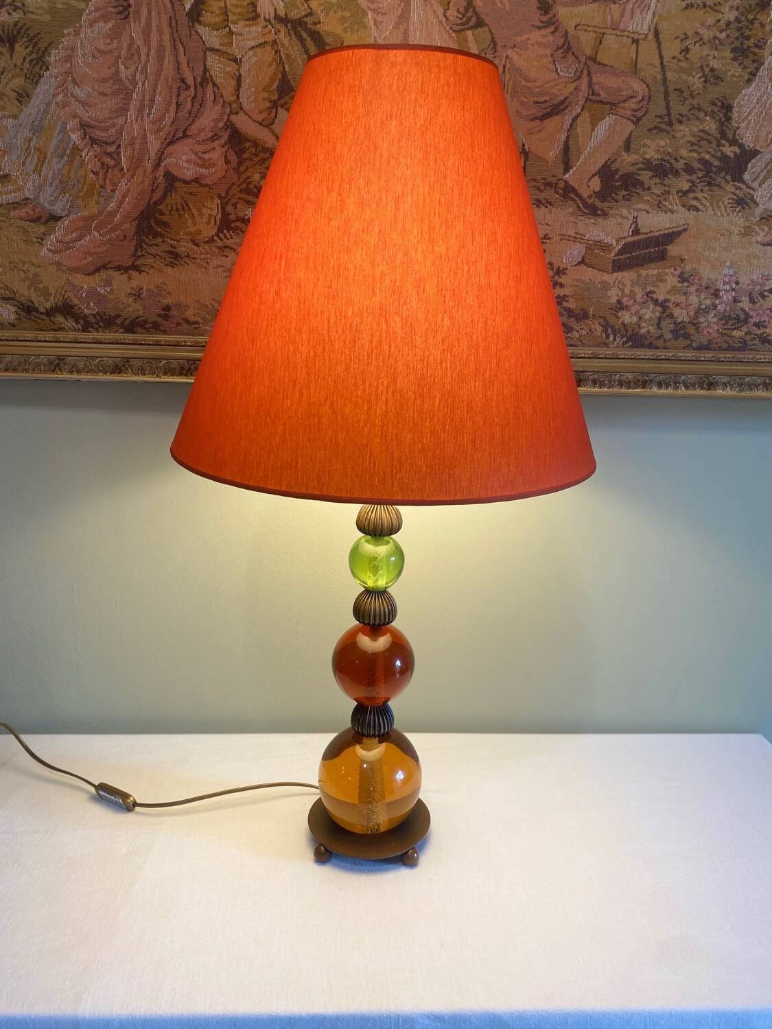 Large vintage decorative lamp