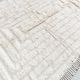 Moroccan Berber carpet beni ouarain unbleached plain with engraved pattern 300x216cm