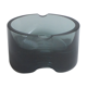 Scandinavian ashtray in 1970's moulded smoked glass