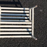 Stepladder white steel latté