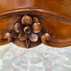 Console en merisier et marbre