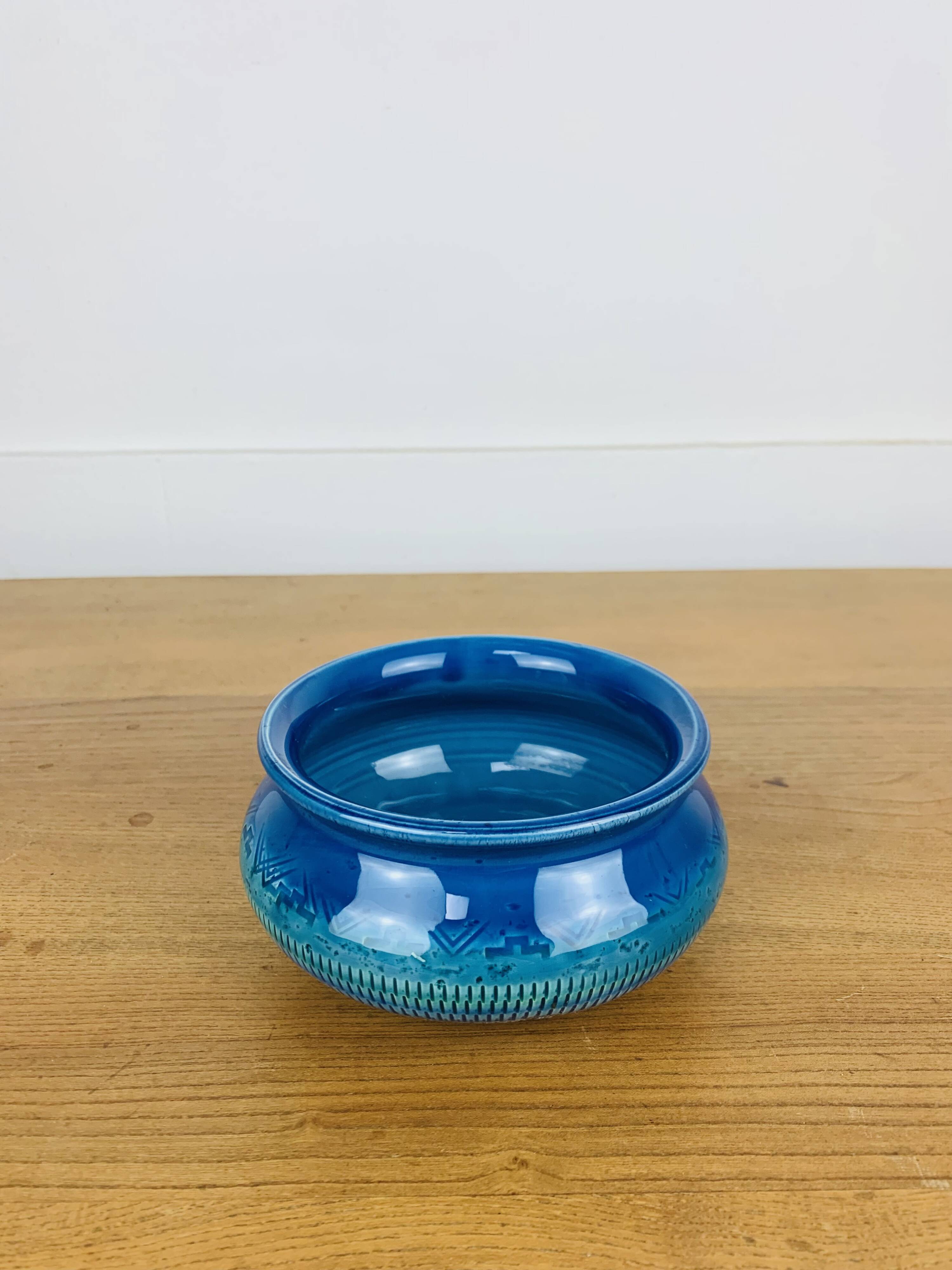 Vide poche céramique "Rimini Blue" style Aldo Londi