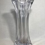 Old molded Crystal Vase form geometric Decoration Vintage