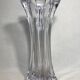 Old molded Crystal Vase form geometric Decoration Vintage