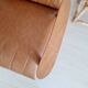 Scandinavian armchair with camel compass legs