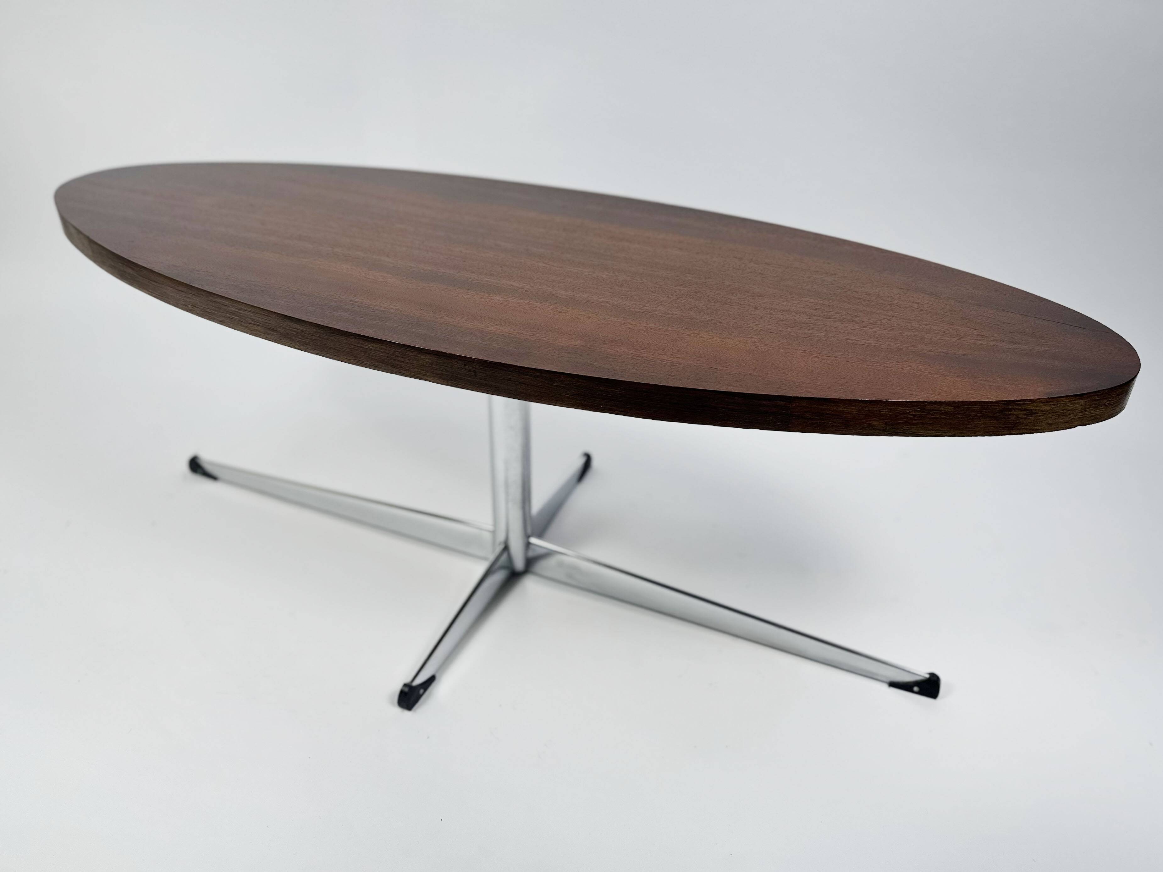 Vintage Mid-century Ellipse Coffee Table