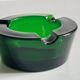 ASH TRAY Green Glass Vintage
