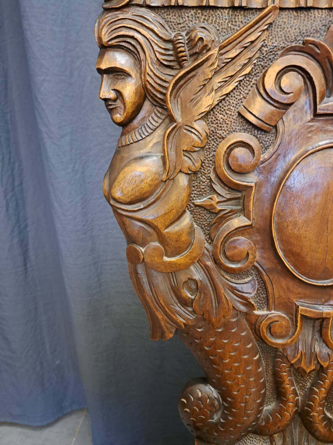 Pair of 19th century walnut stepladder chairs