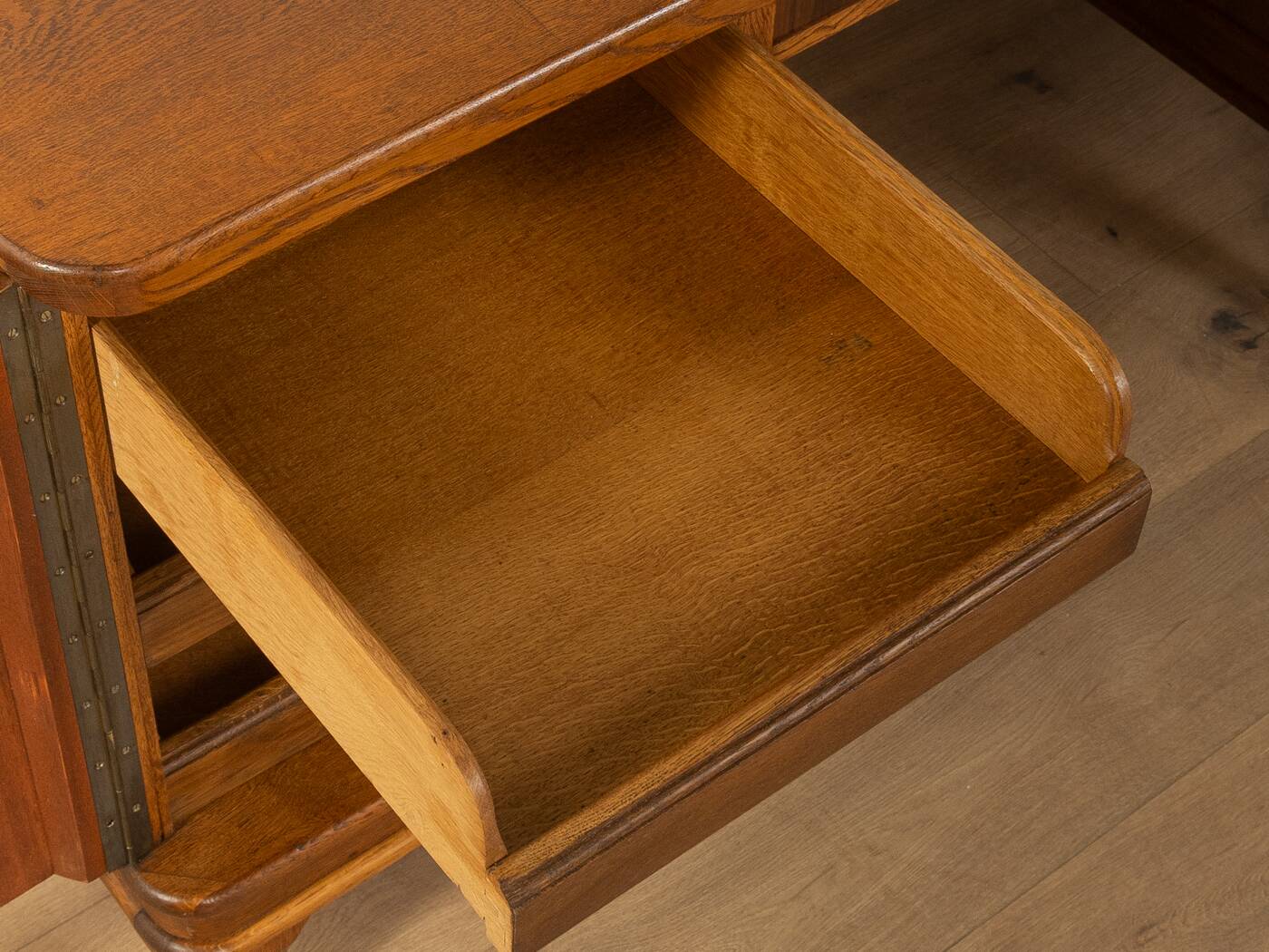 Elegant Art Deco desk with curved legs