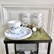 Lot 5 large vintage Arcopal myosotis Veronica tea and coffee cups