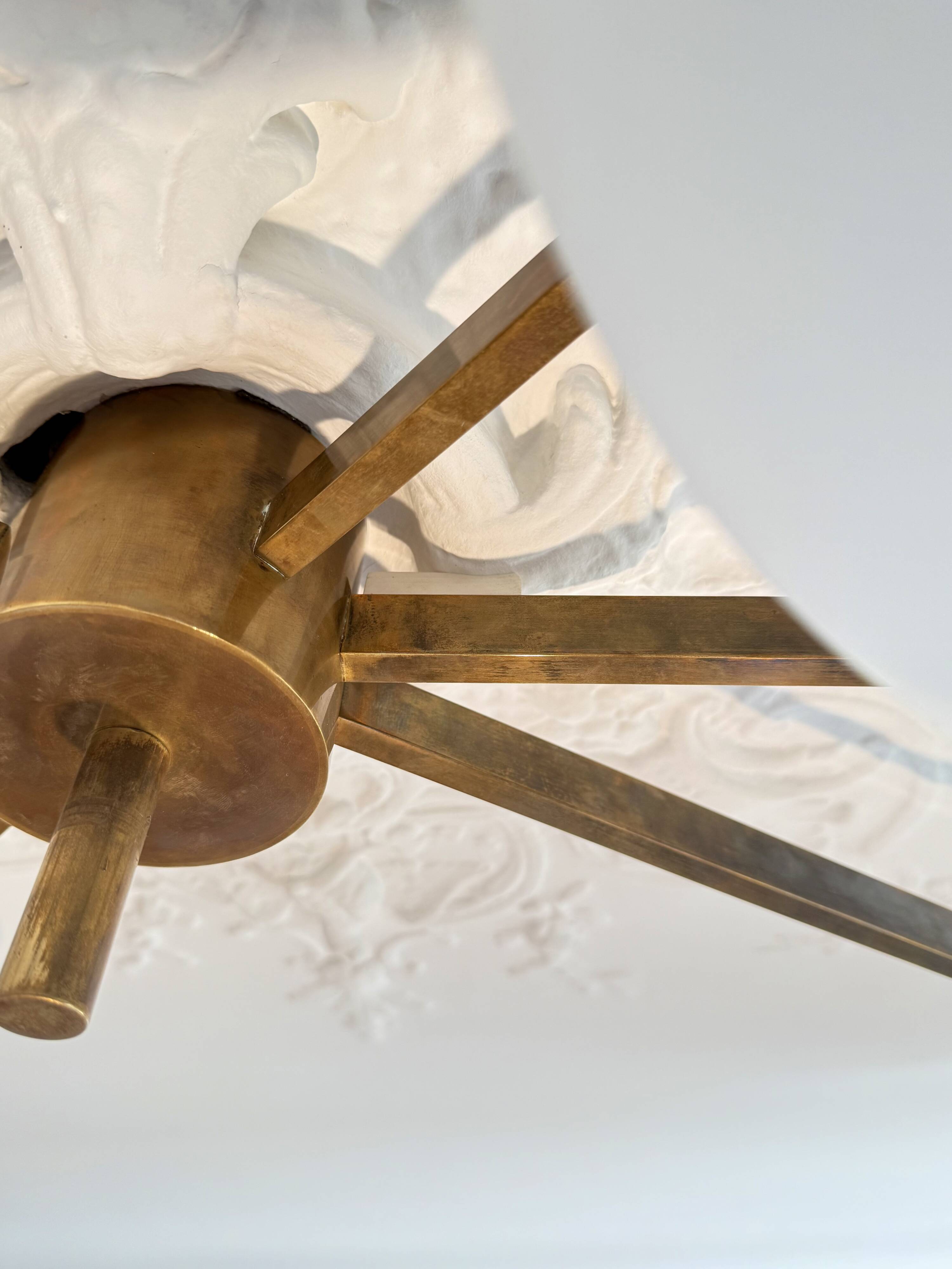 Angelo Lelii lustre plafonnier modèle 6 lune édition arredoluce