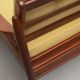Fauteuil années 1960 jaune pâle, coussins neufs