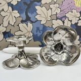 Pair of flower candlesticks