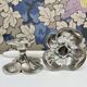 Pair of flower candlesticks