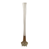 Transparent glass soliflore vase