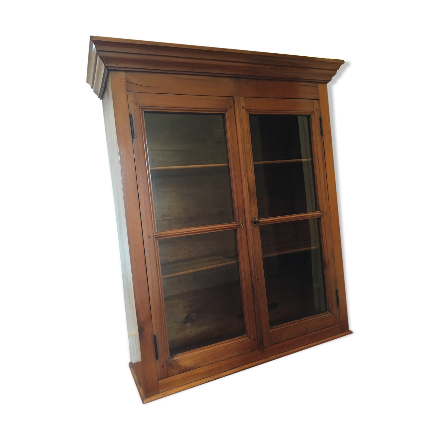 Solid oak display case