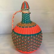 Large vintage decorative floor bottle