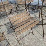Set of folding garden chairs