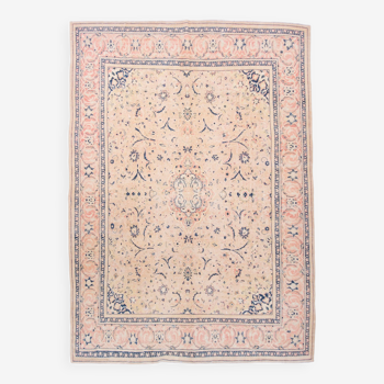 9x12 Persian Peach Pink Rug, 278x375Cm