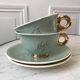 Lunch duo Digoin Sarreguemines Toi & Moi vert sage 50s