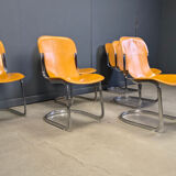 Vintage dining chairs by Cidue set of 6, 1970s