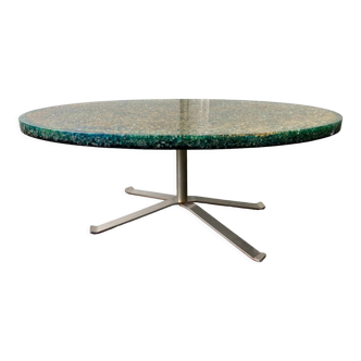 Vintage resin coffee table by Pierre Giraudon 1970