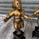 Pair of gilded cherubs on a Napoléon III base.