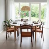 Vintage Dining Chairs by Svend Aage Madsen, 1960s, Set of 6