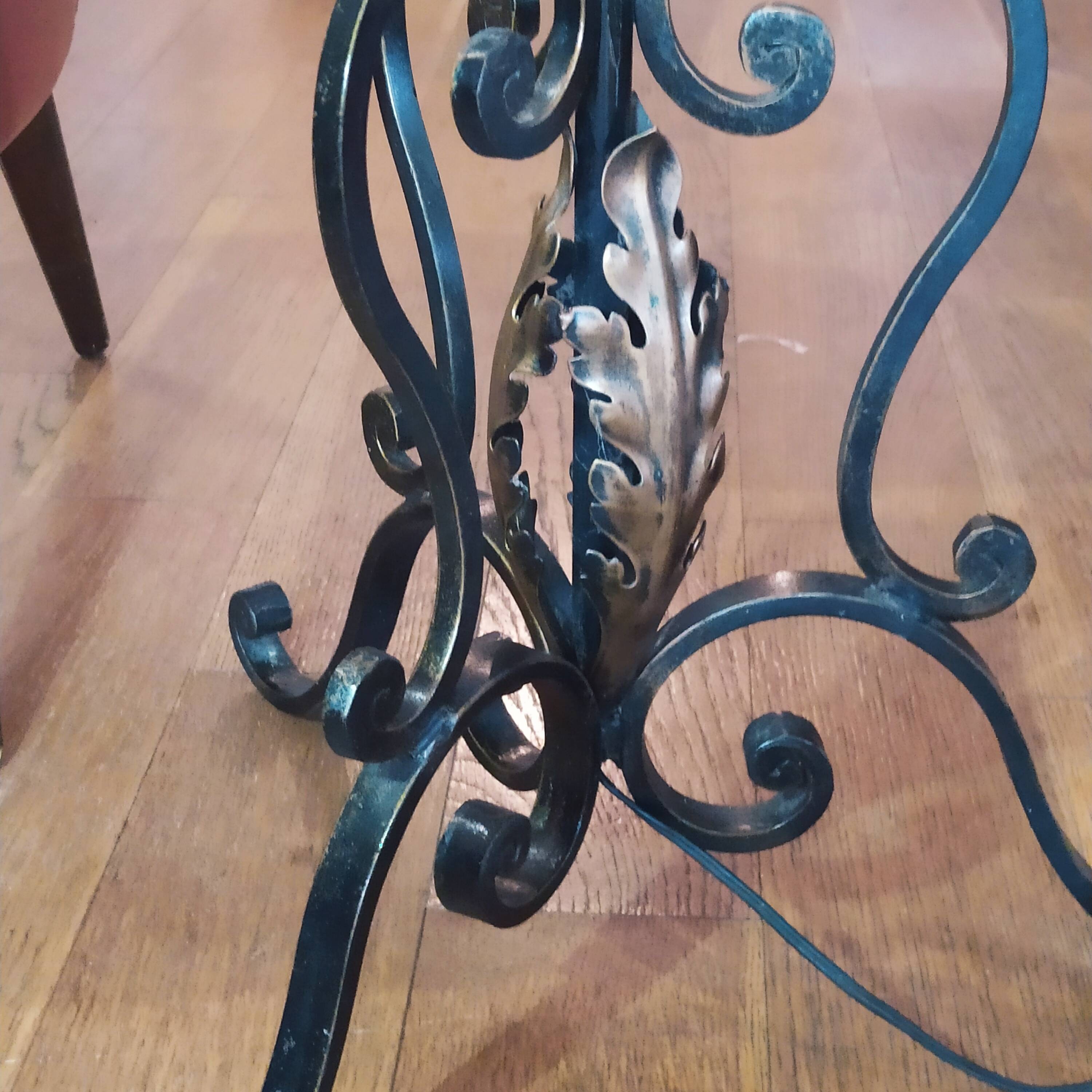 1950 wrought iron lampshade