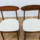 1 set of 3 vintage retro chairs by Farstrup