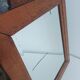 Antique bevelled mirror & carved wooden frame