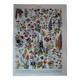 Lithographie originale sur les fleurs